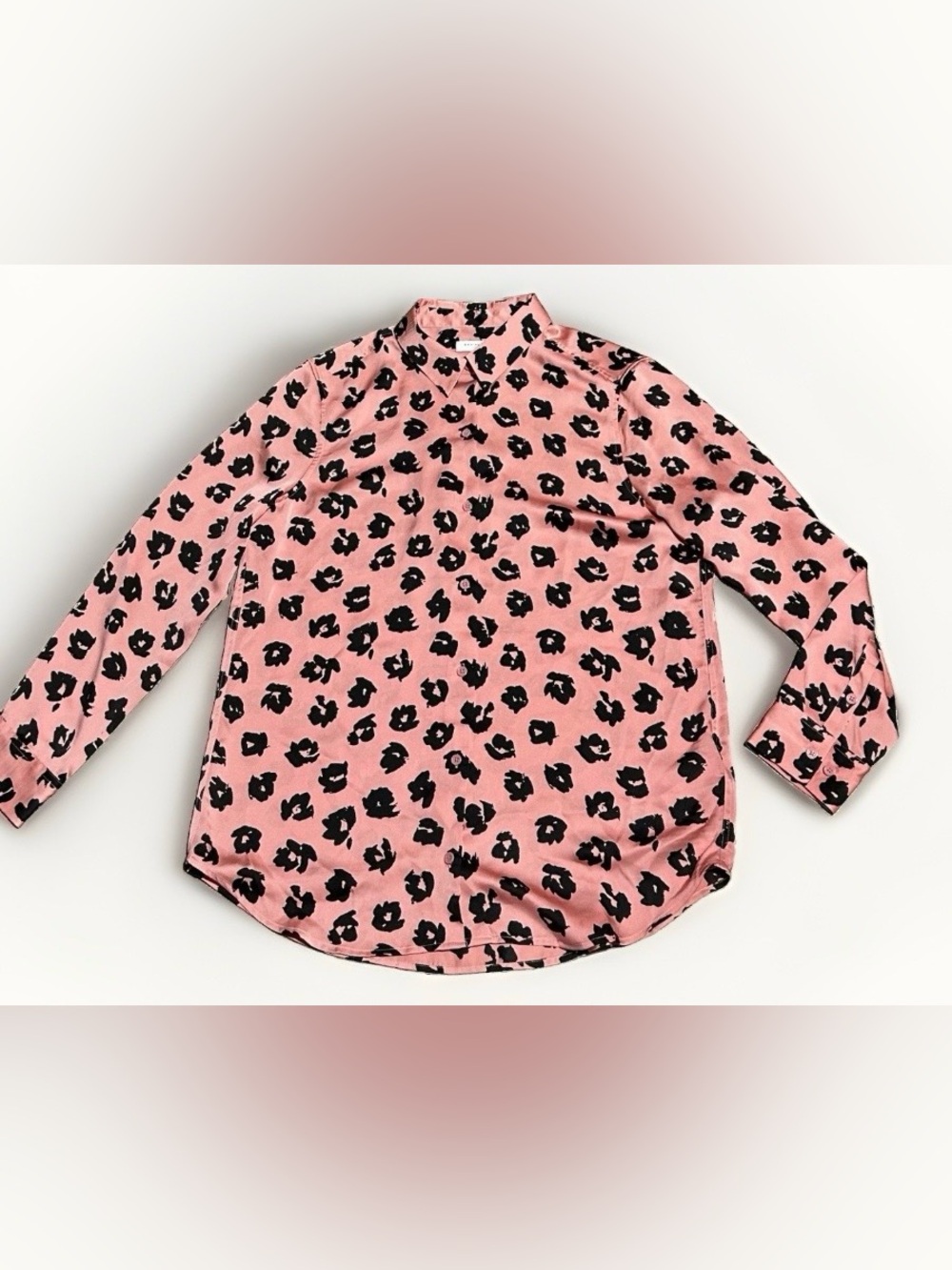 Equipment Femme Leopard Blouse Size XL